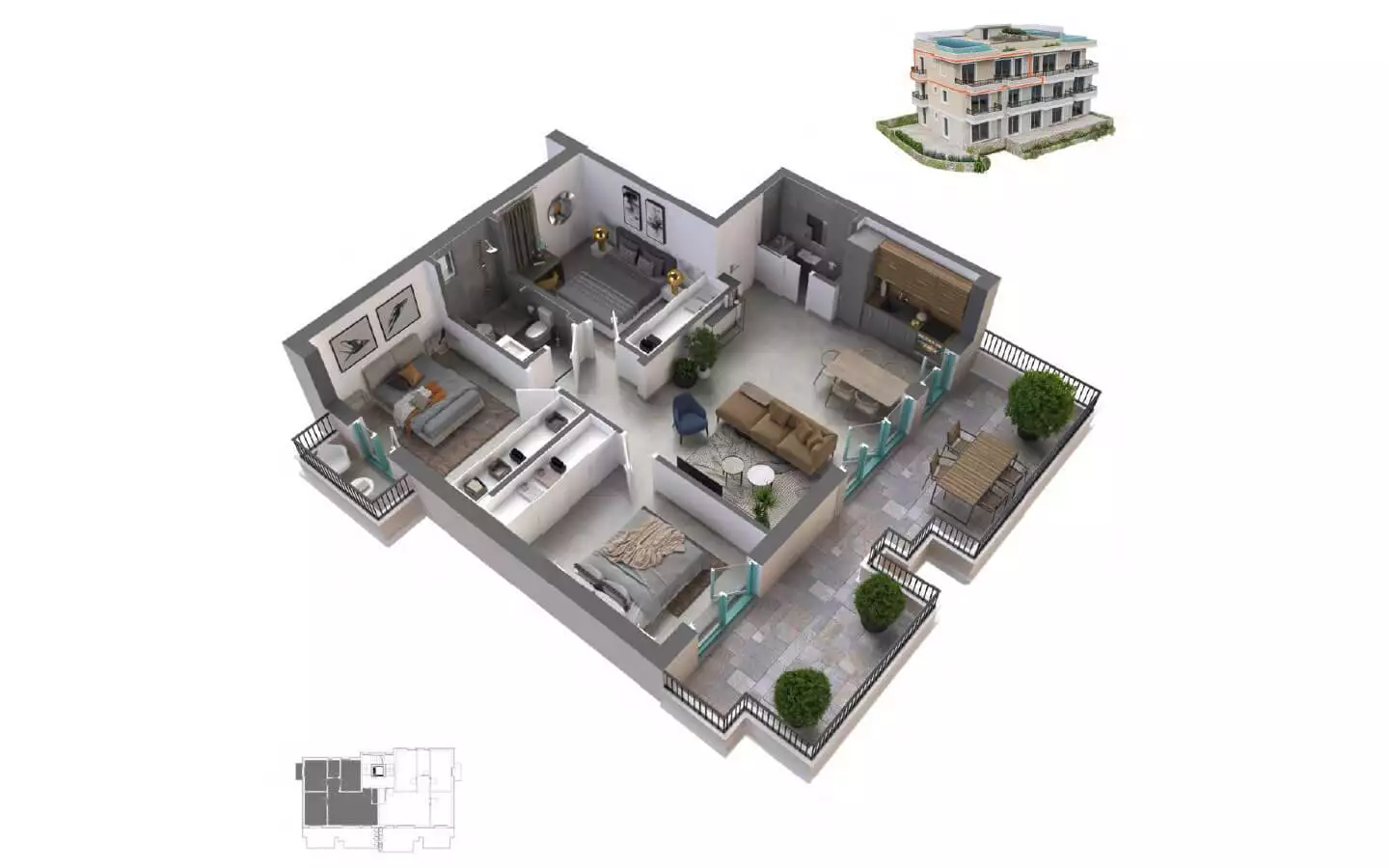 Penthouse 19160m² in Montenegro, Kotor. Priced at 670000$ rent photo-9