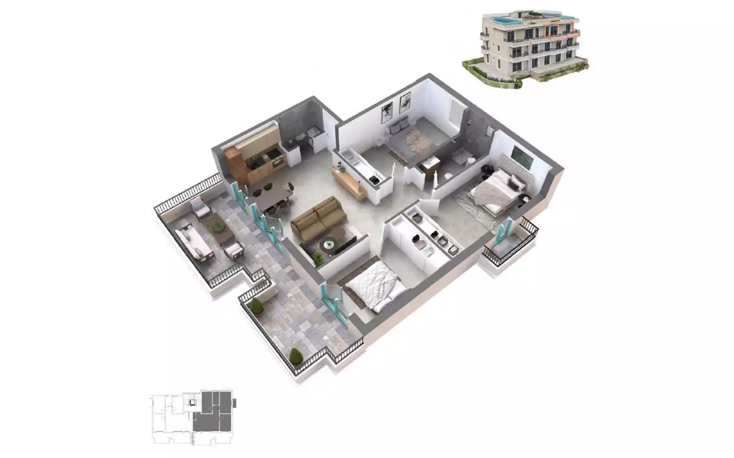 Penthouse 20402m² in Montenegro, Kotor. Priced at 750000$ rent photo-9