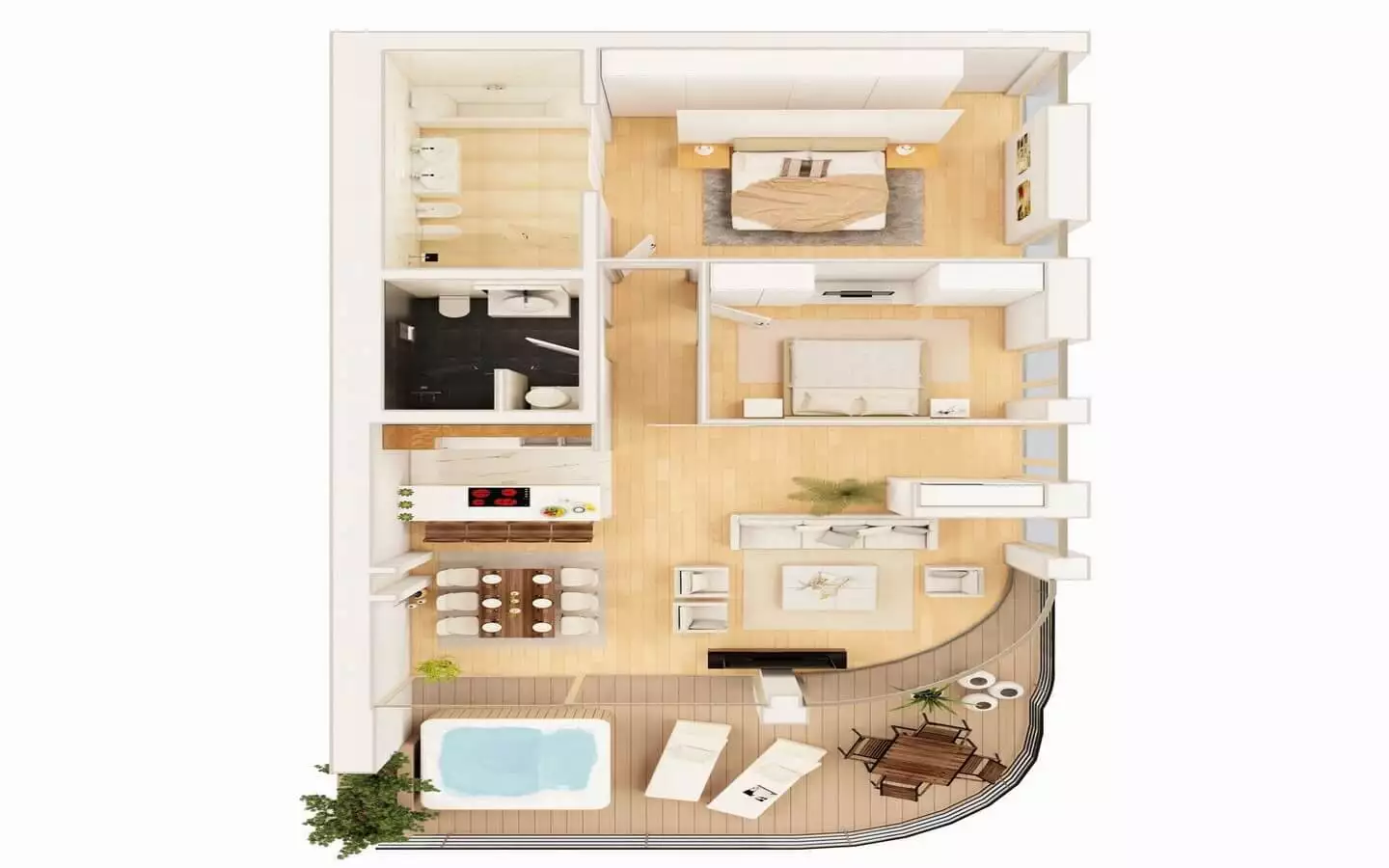Flat 147m² in Montenegro, Budva. Priced at 950000$ rent photo-15