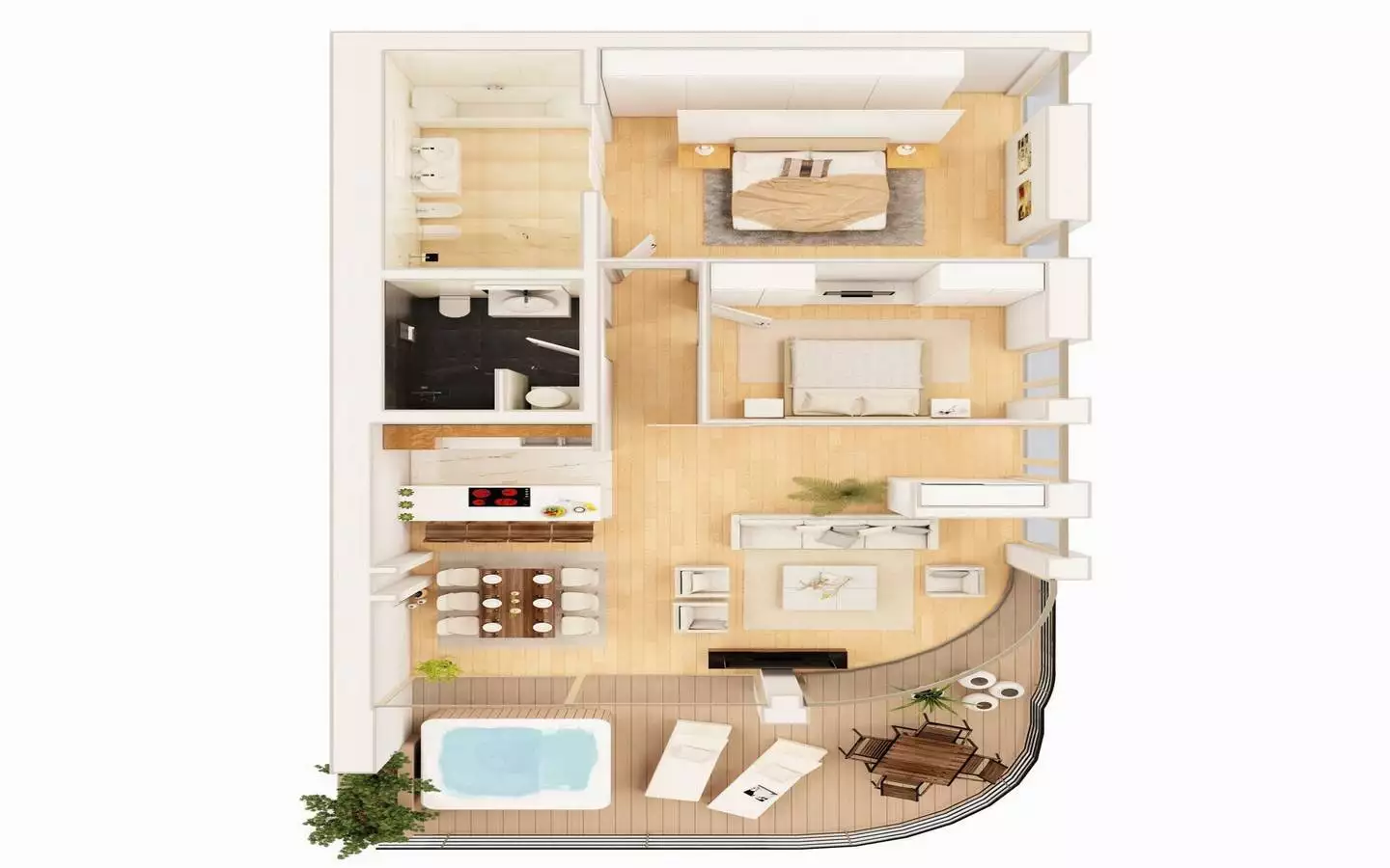 Flat 147m² in Montenegro, Budva. Priced at 950000$ rent photo-15