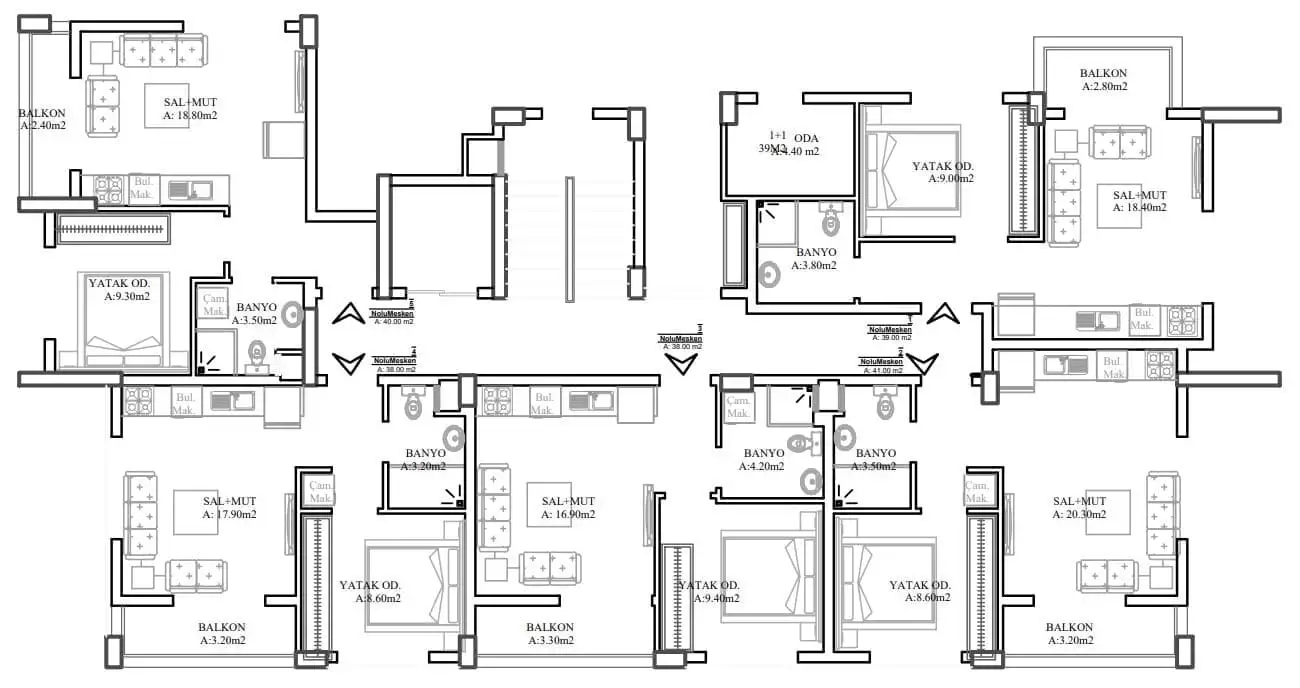 Flat 40m² in Turkey, Gazipasа. Priced at 112000€ rent photo-10