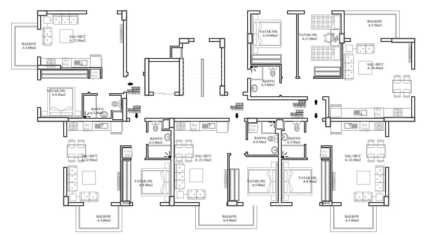 Flat 40m² in Turkey, Gazipasа. Priced at 112000€ rent photo-11