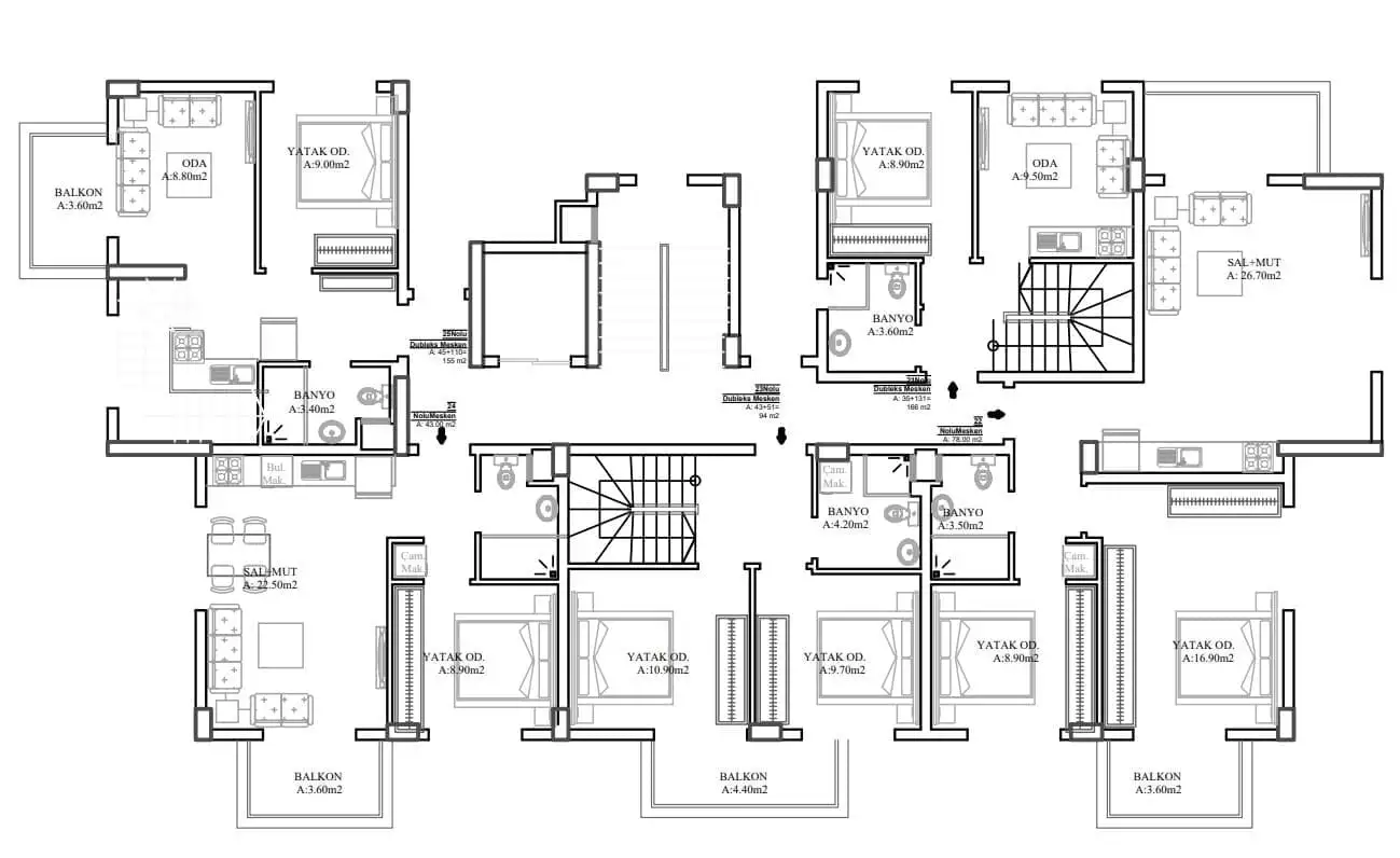 Flat 40m² in Turkey, Gazipasа. Priced at 112000€ rent photo-13