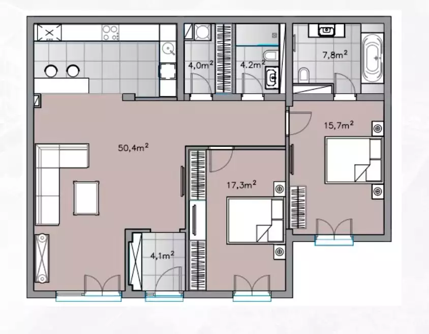 Flat 134m² in Montenegro, Denovici. Priced at 600000€ rent photo-43