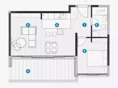 Flat 60m² in Montenegro, Budva. Priced at 264393€ rent photo-2