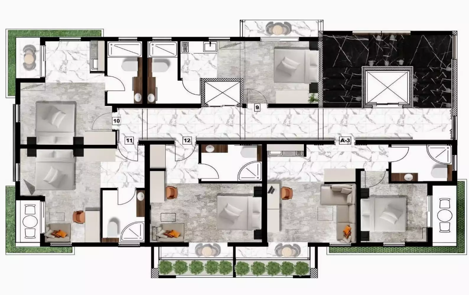 Hotels 1186m² in Montenegro, Dobra Voda. Priced at 3000000€ rent photo-7