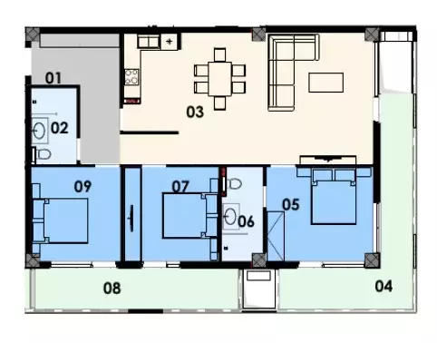 Flat 116m² in Montenegro, Budva. Priced at 304200€ rent photo-4
