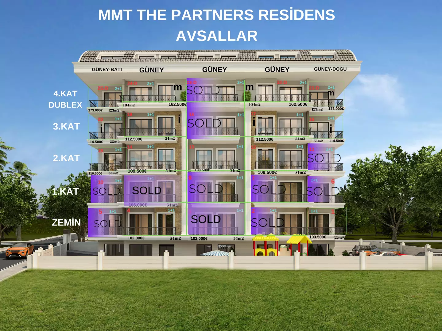 Flat 54m² in Turkey, Avsallar. Priced at 102000€ rent photo-2