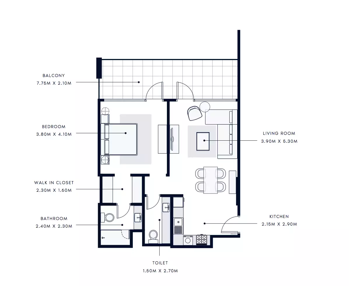 Flat 66m² in UAE, Dubai. Priced at 261608€ rent photo-7