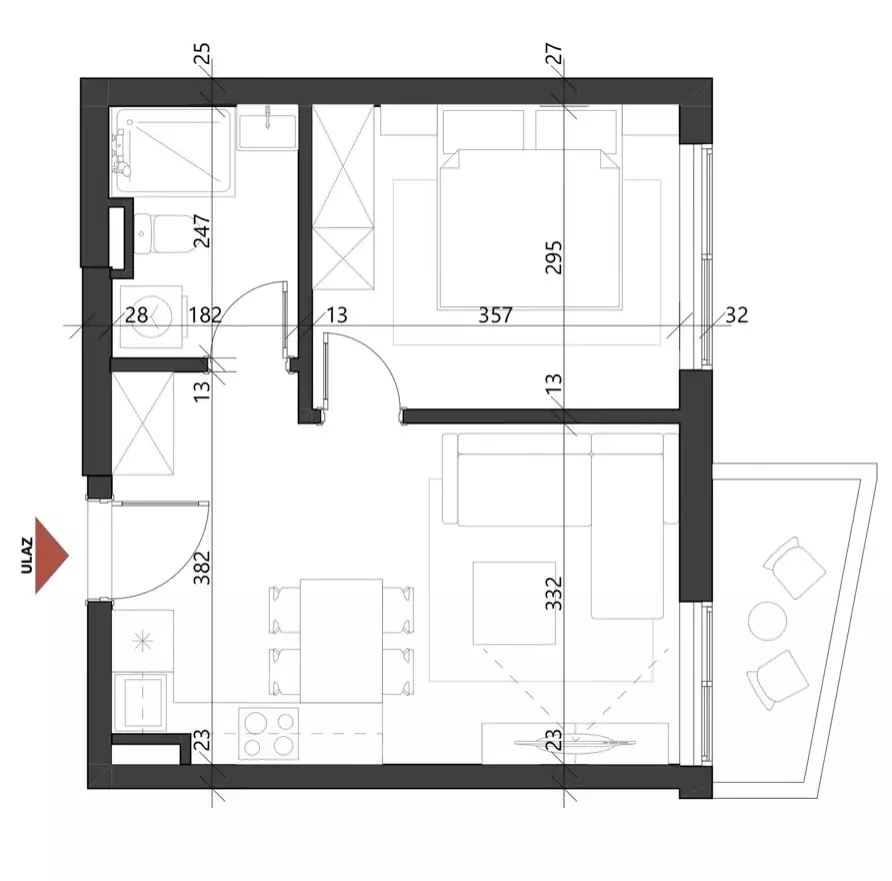 Flat 37m² in Montenegro, Petrovac. Priced at 105056€ rent photo-7