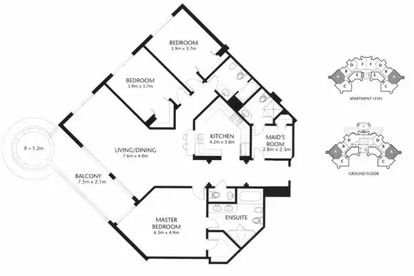 Flat 201m² in UAE, Dubai. Priced at 1048805€ rent photo-17
