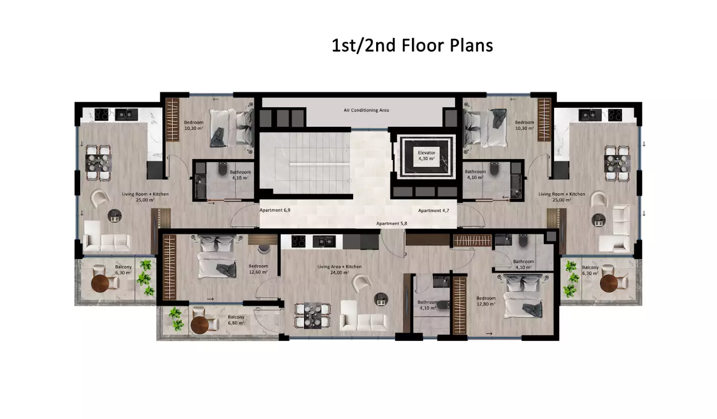 Flat 50m² in Turkey, Kestel. Priced at 140000€ rent photo-24