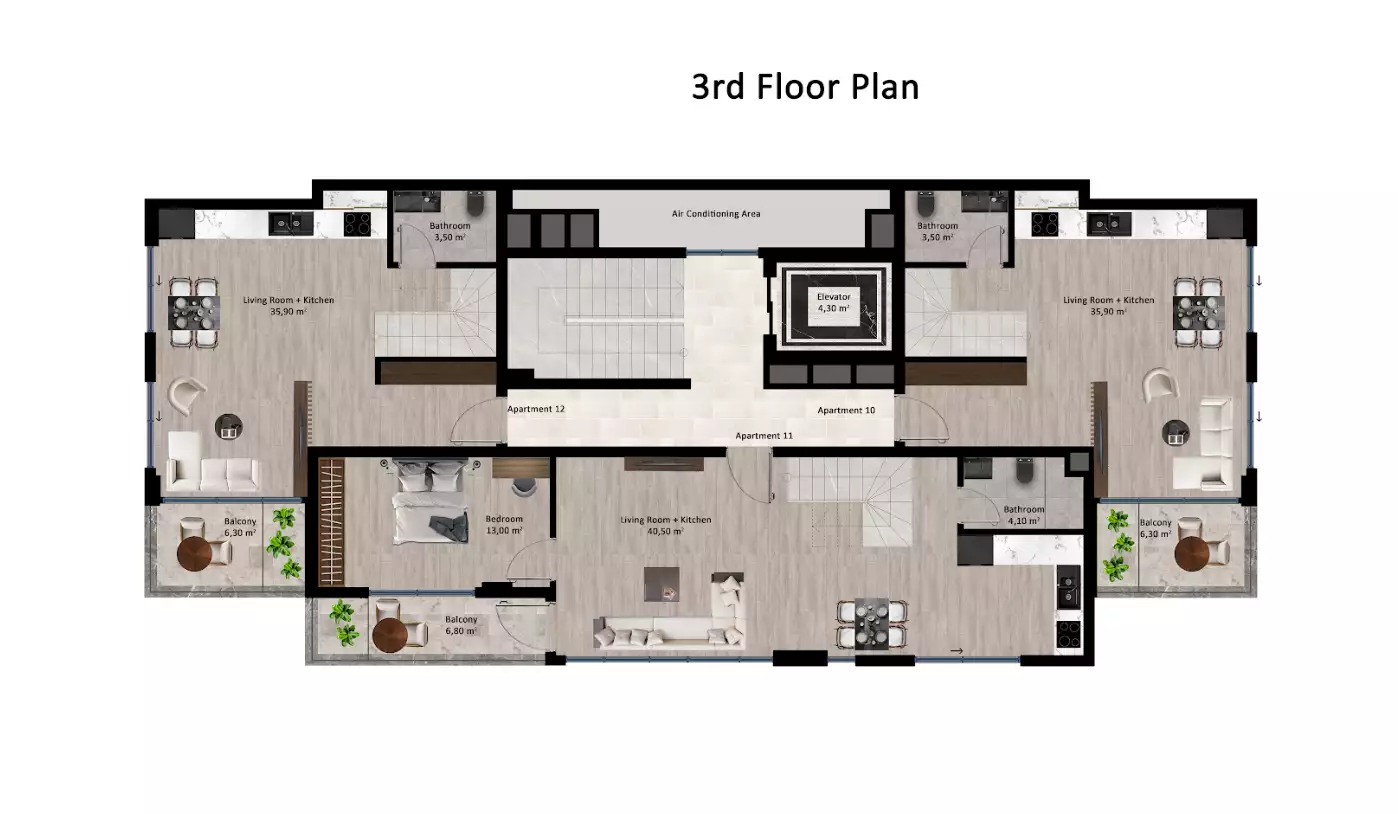 Flat 50m² in Turkey, Kestel. Priced at 140000€ rent photo-25