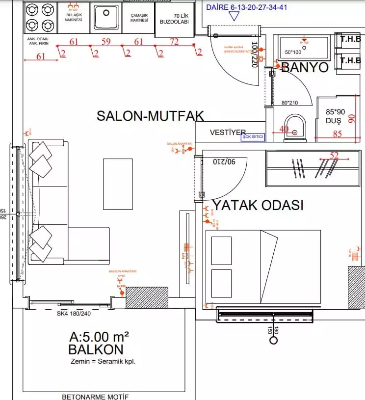 Flat 45m² in Turkey, Avsallar. Priced at 61000€ rent photo-22