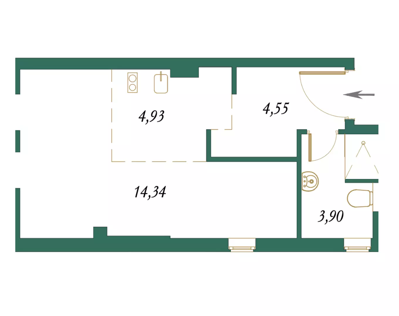Flat 28m² in Montenegro, Kolasin. Priced at 86300€ rent photo-2