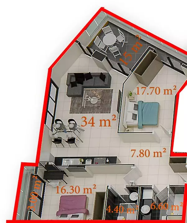 Flat 68m² in Turkey, Kargicak. Priced at 220000€ rent photo-58