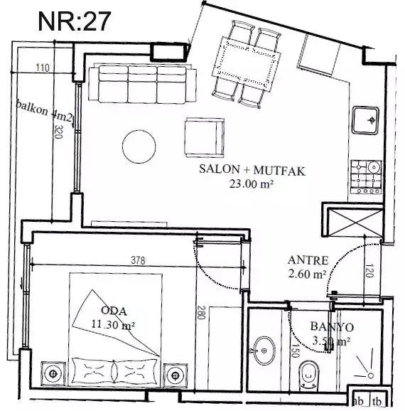 Flat 52m² in Turkey, Alania. Priced at 85000€ rent photo-21