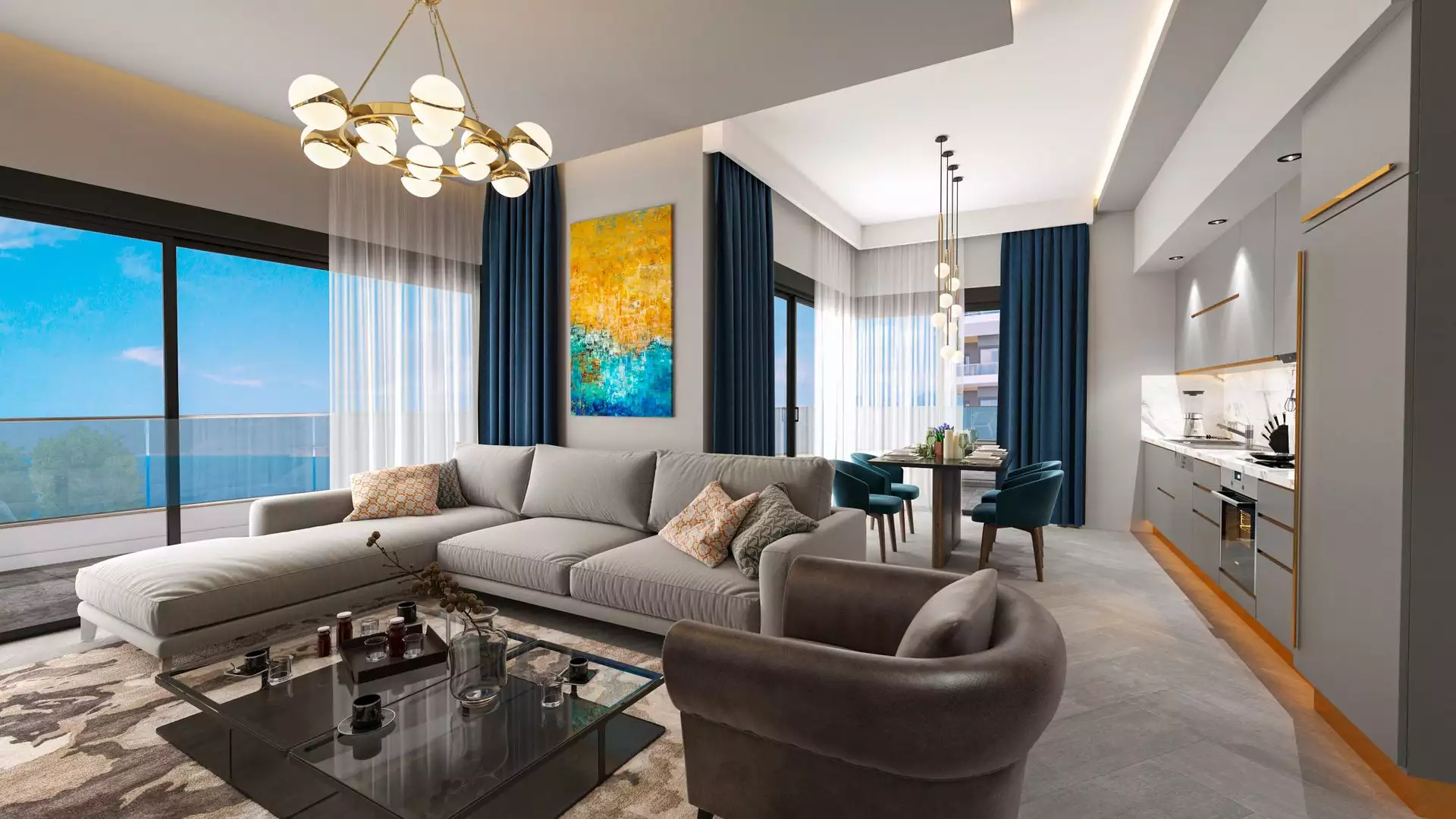 Flat 62m² in Turkey, Kargicak. Priced at 260000€ rent photo-16