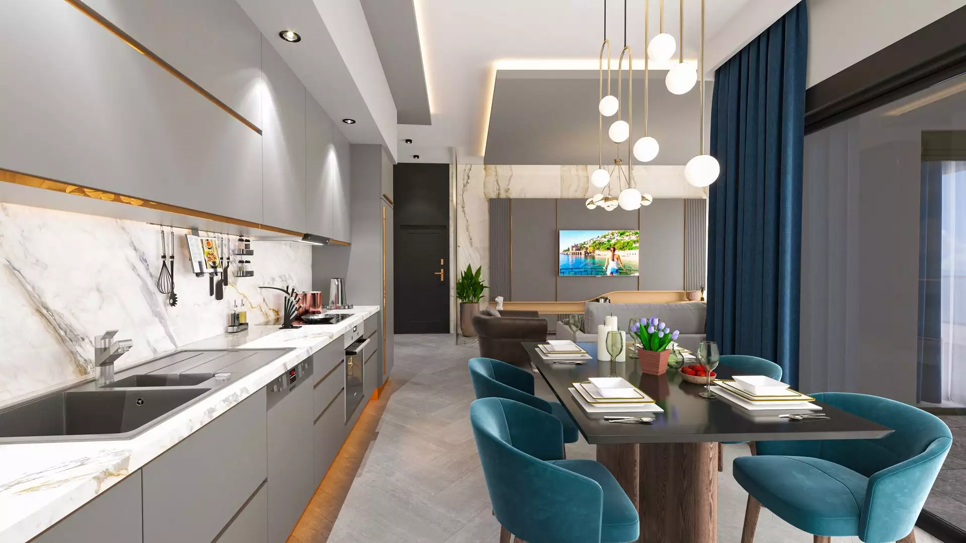 Flat 62m² in Turkey, Kargicak. Priced at 260000€ rent photo-18