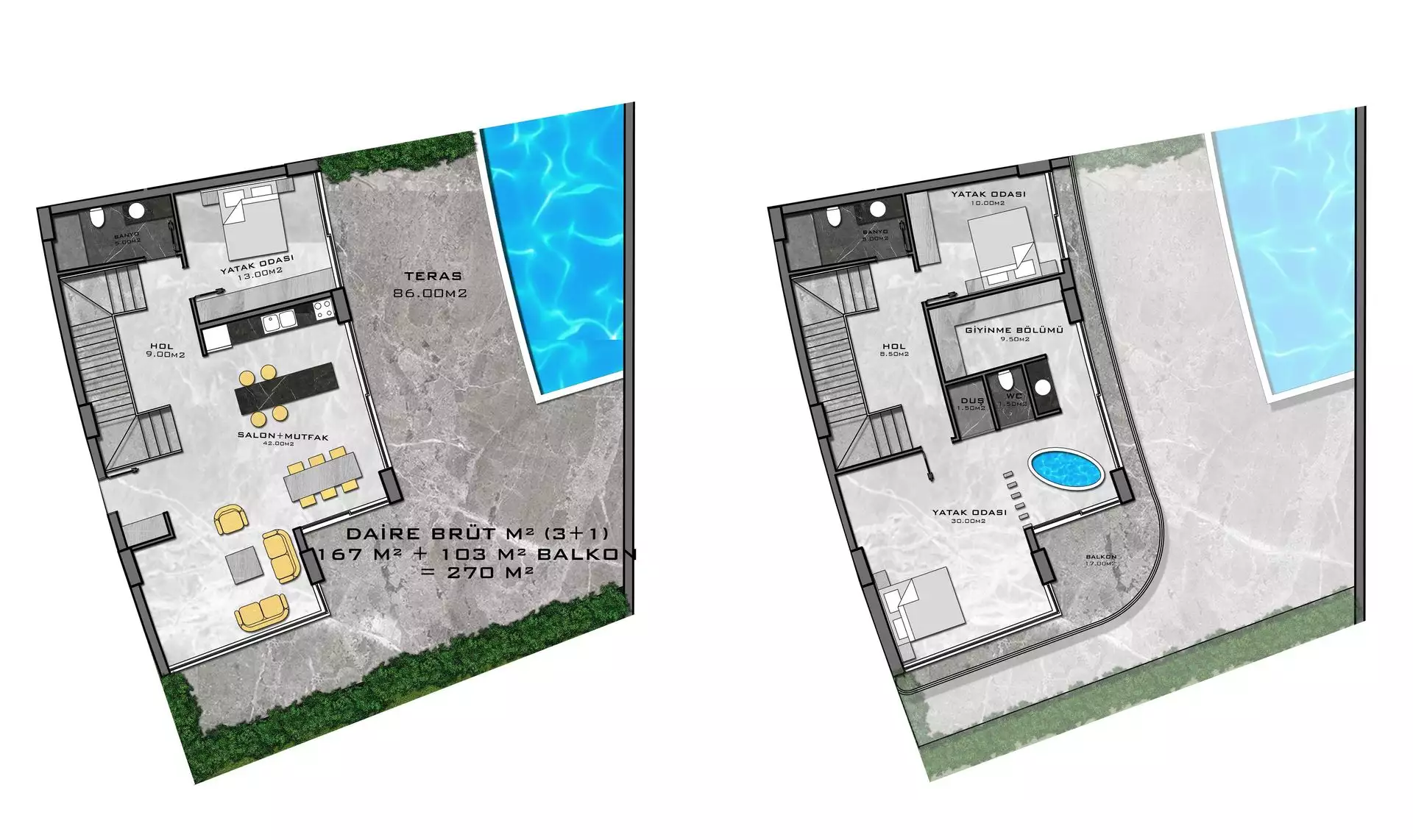 Flat 62m² in Turkey, Kargicak. Priced at 260000€ rent photo-41