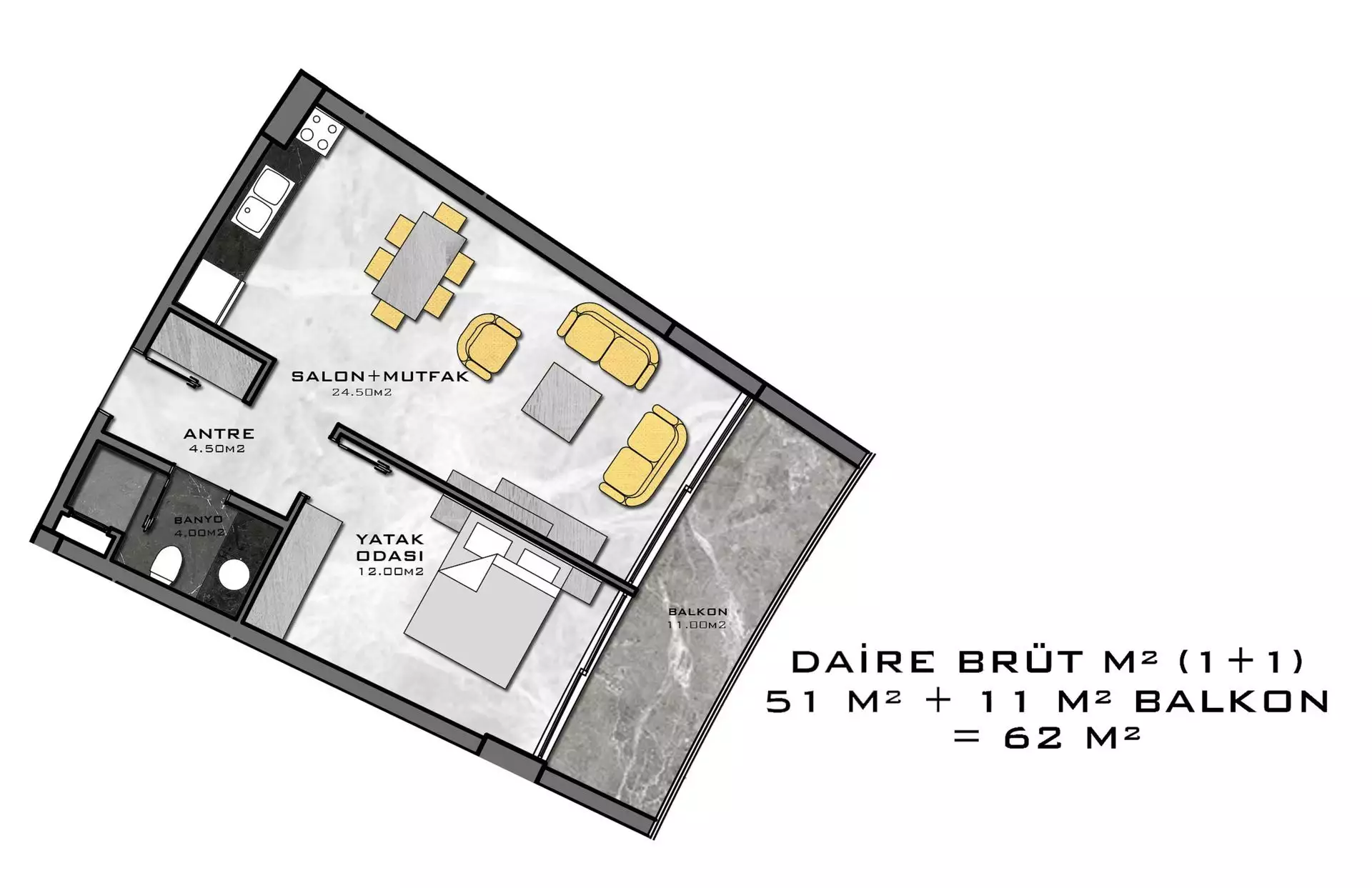 Flat 62m² in Turkey, Kargicak. Priced at 260000€ rent photo-56