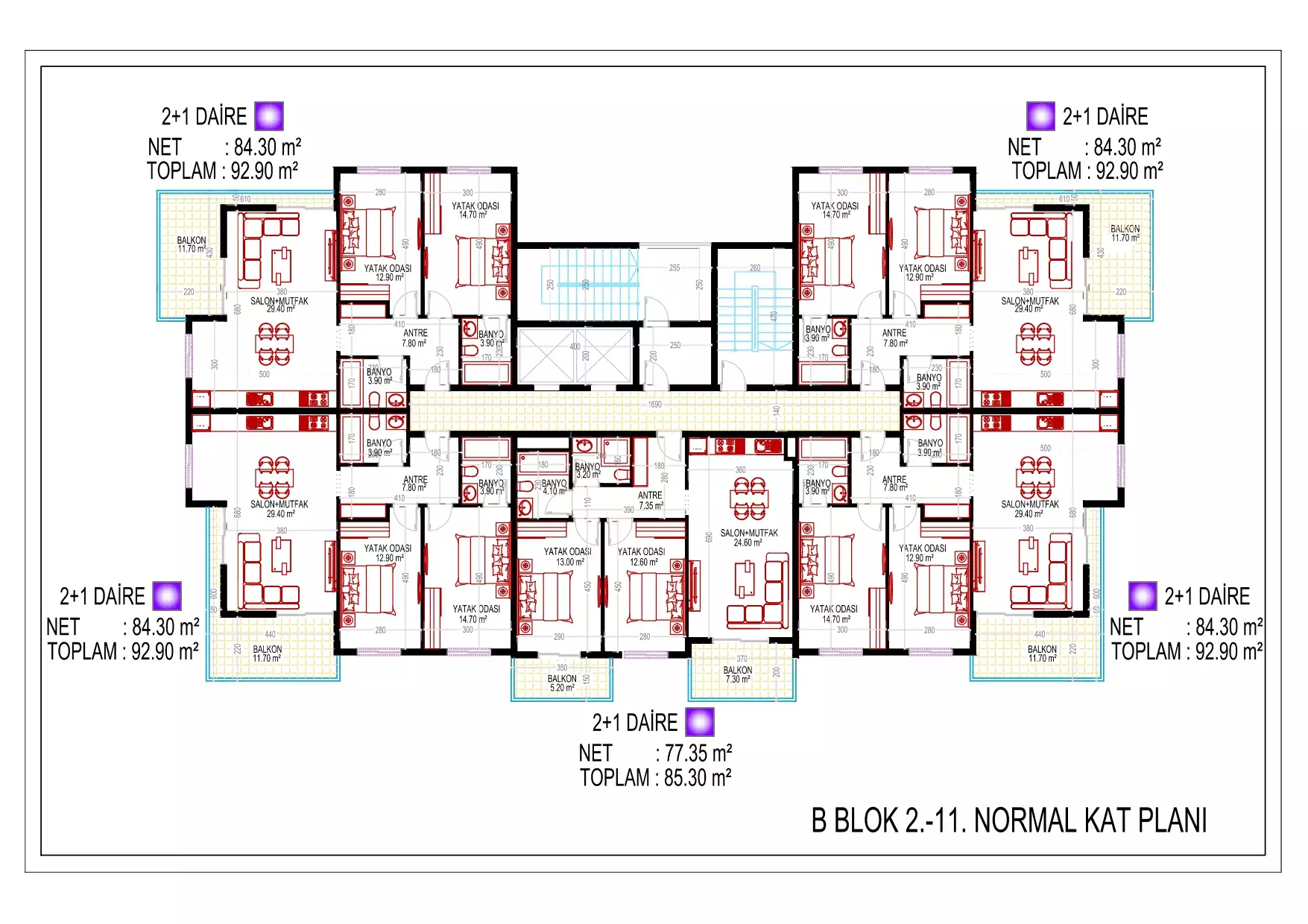 Flat 92m² in Turkey, Mahmutlar. Priced at 405000€ rent photo-31