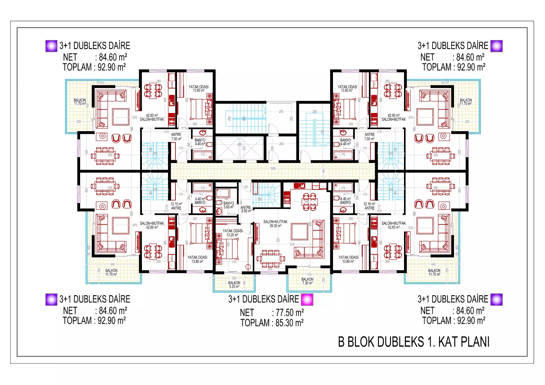 Flat 92m² in Turkey, Mahmutlar. Priced at 405000€ rent photo-32