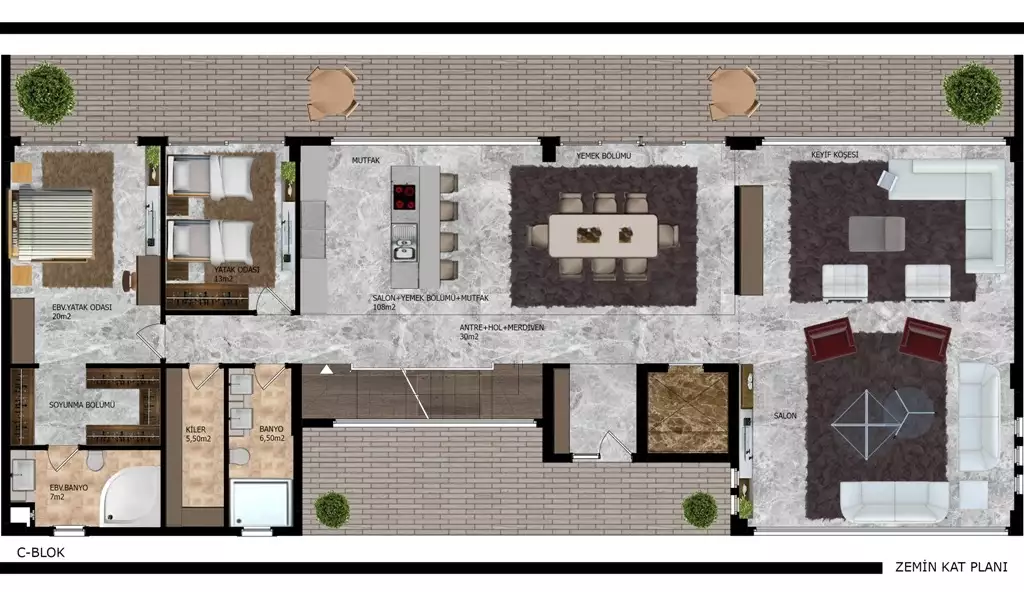 Villa 400m² in Turkey, Kargicak. Priced at 2450000€ rent photo-24