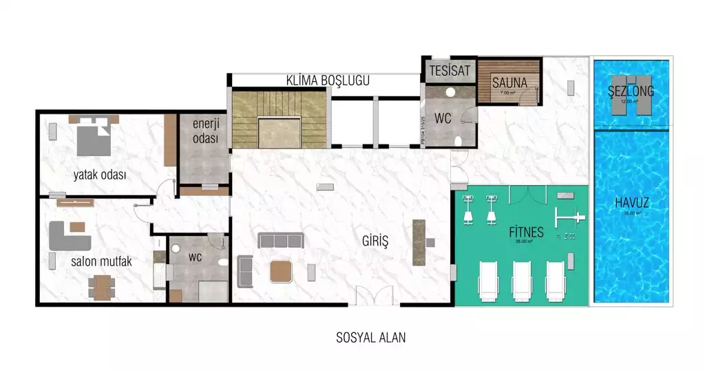 Flat 50m² in Turkey, Alania. Priced at 250000€ rent photo-23