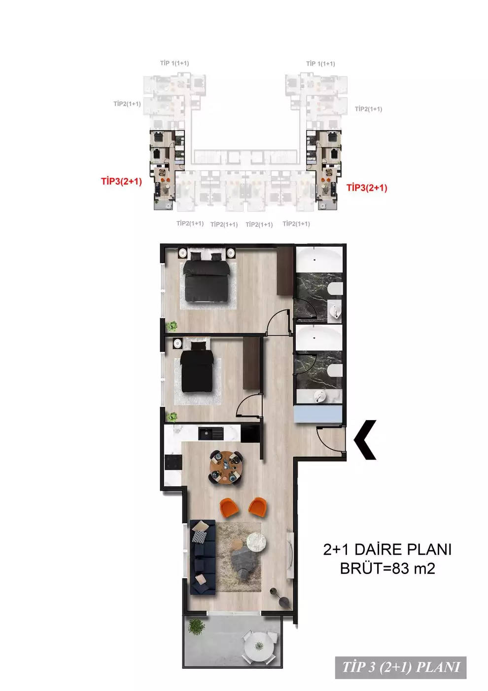 Flat 44m² in Turkey, Avsallar. Priced at 140000€ rent photo-16
