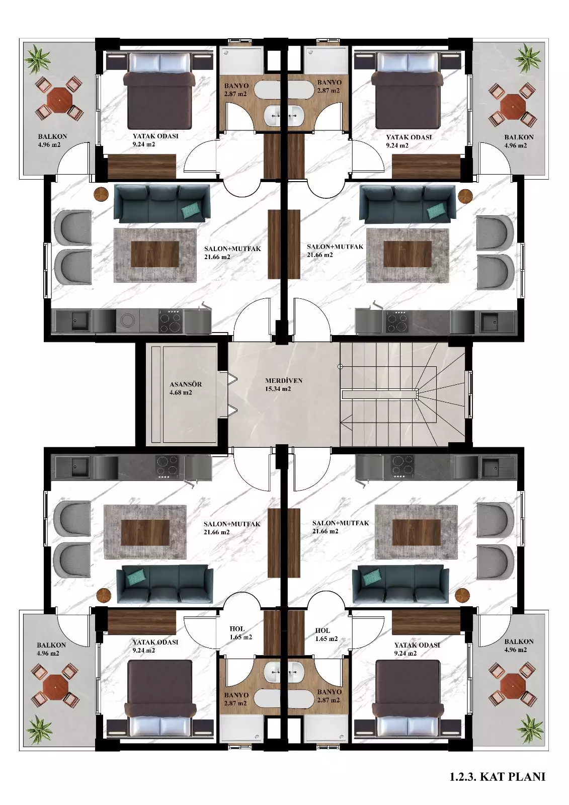 Flat 45m² in Turkey, Avsallar. Priced at 100000€ rent photo-26