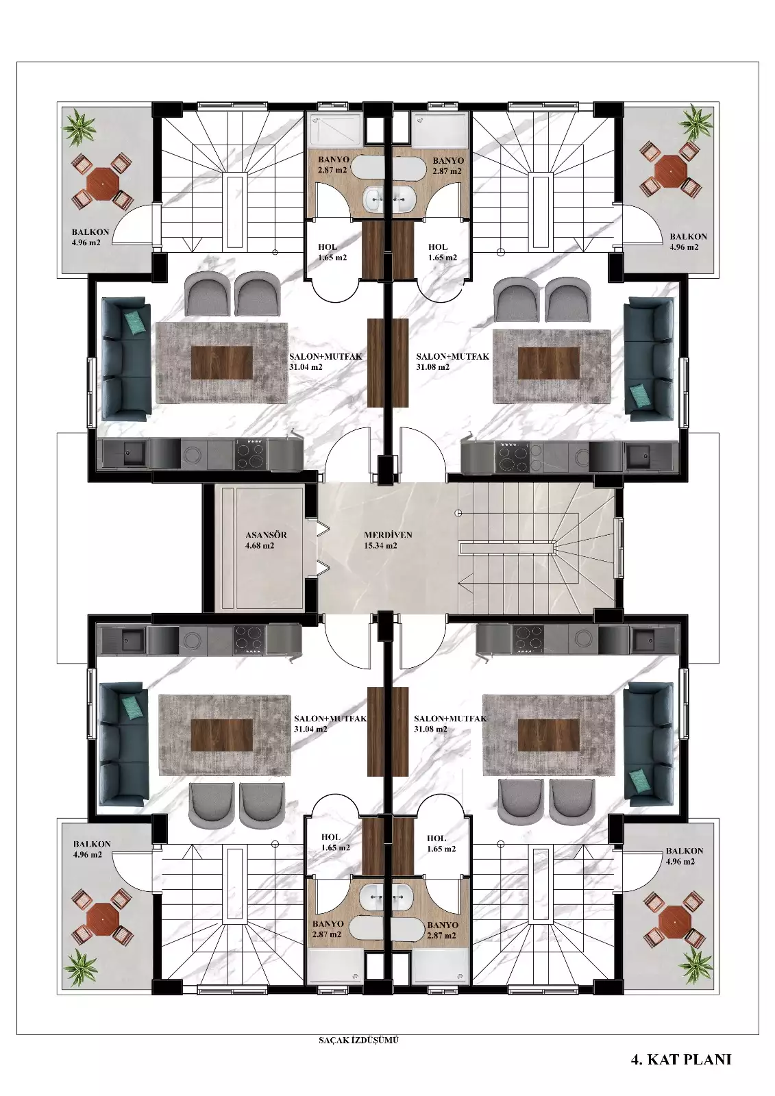 Flat 45m² in Turkey, Avsallar. Priced at 100000€ rent photo-27