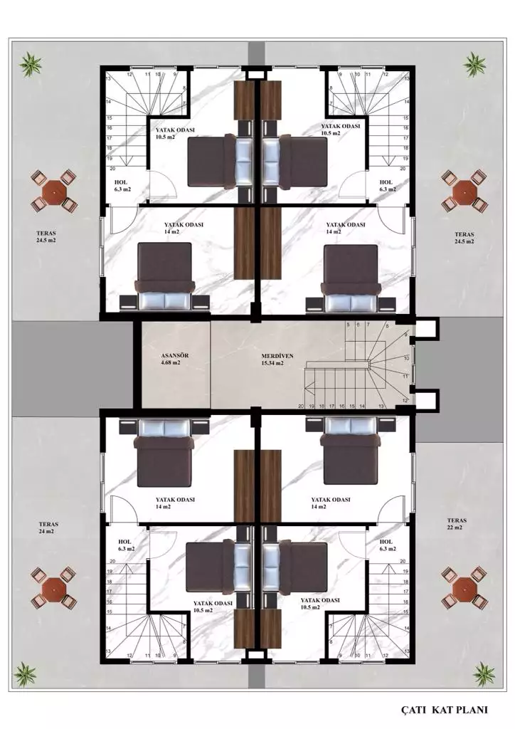 Flat 45m² in Turkey, Avsallar. Priced at 100000€ rent photo-28