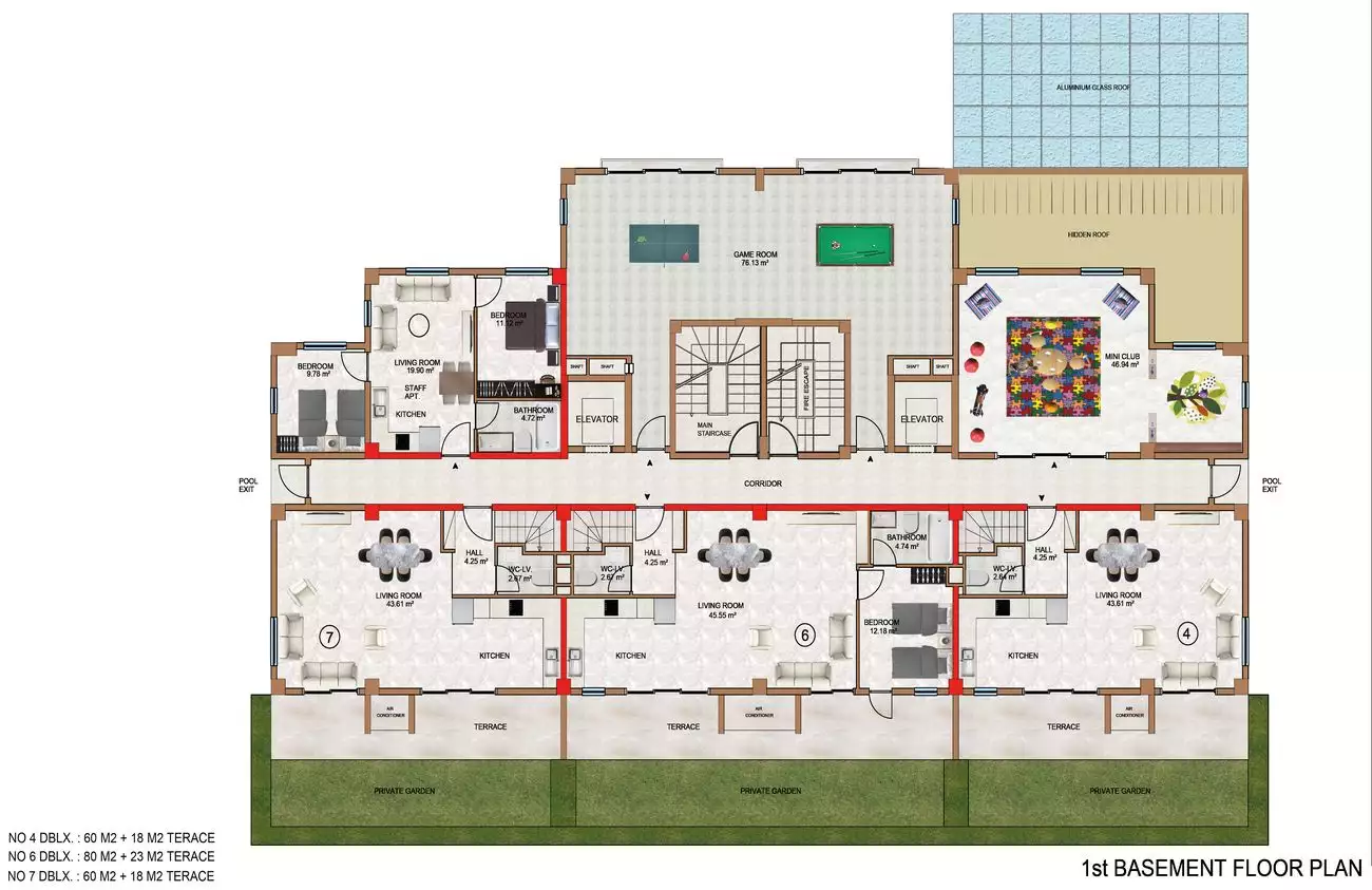 Flat 46m² in Turkey, Avsallar. Priced at 90000€ rent photo-36