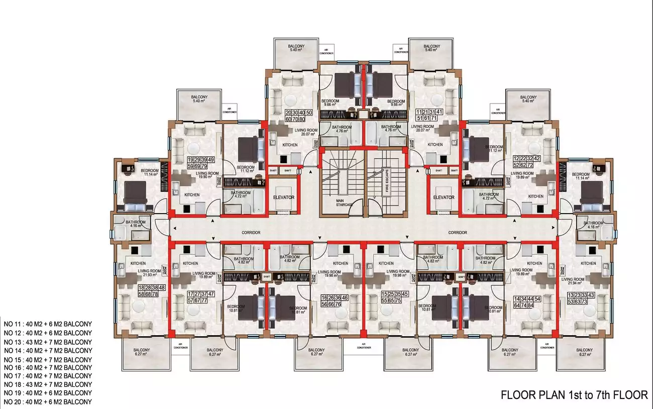Flat 46m² in Turkey, Avsallar. Priced at 90000€ rent photo-37