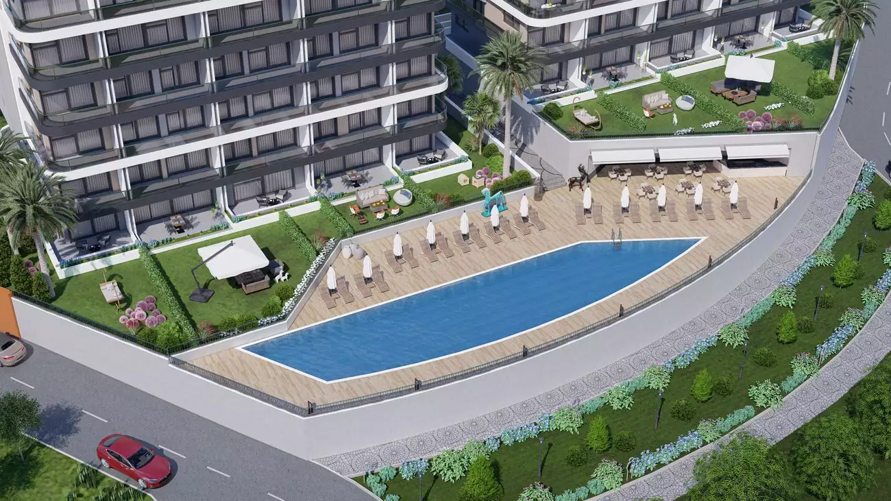 Flat 61m² in Turkey, Kargicak. Priced at 130000€ rent photo-11