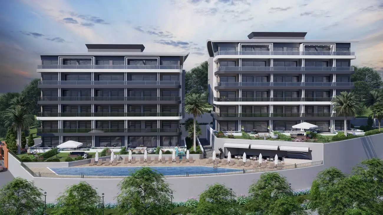 Flat 61m² in Turkey, Kargicak. Priced at 130000€ rent photo-18