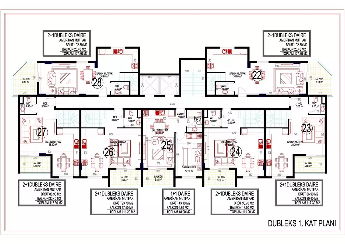 Flat 64m² in Turkey, Mahmutlar. Priced at 240000€ rent photo-13