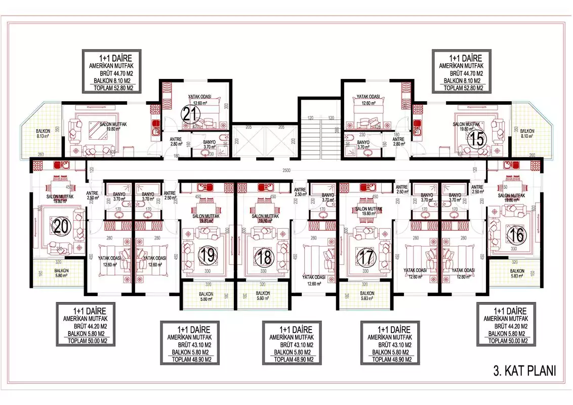 Flat 64m² in Turkey, Mahmutlar. Priced at 240000€ rent photo-14