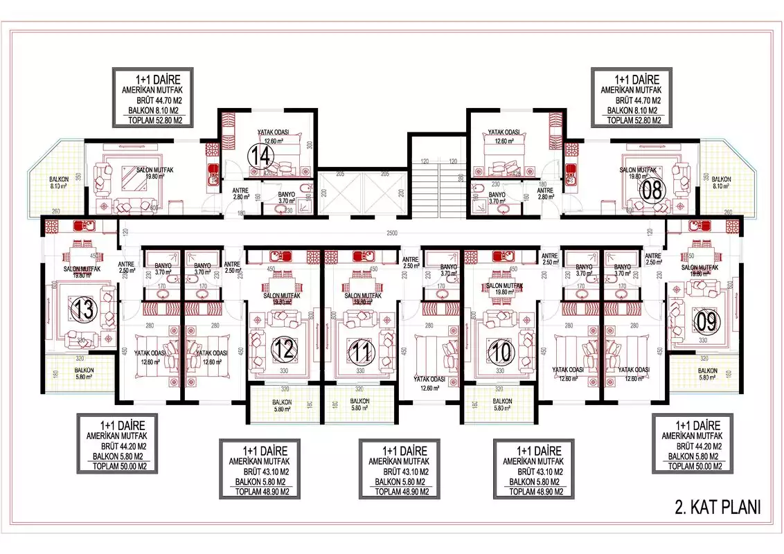 Flat 64m² in Turkey, Mahmutlar. Priced at 240000€ rent photo-15