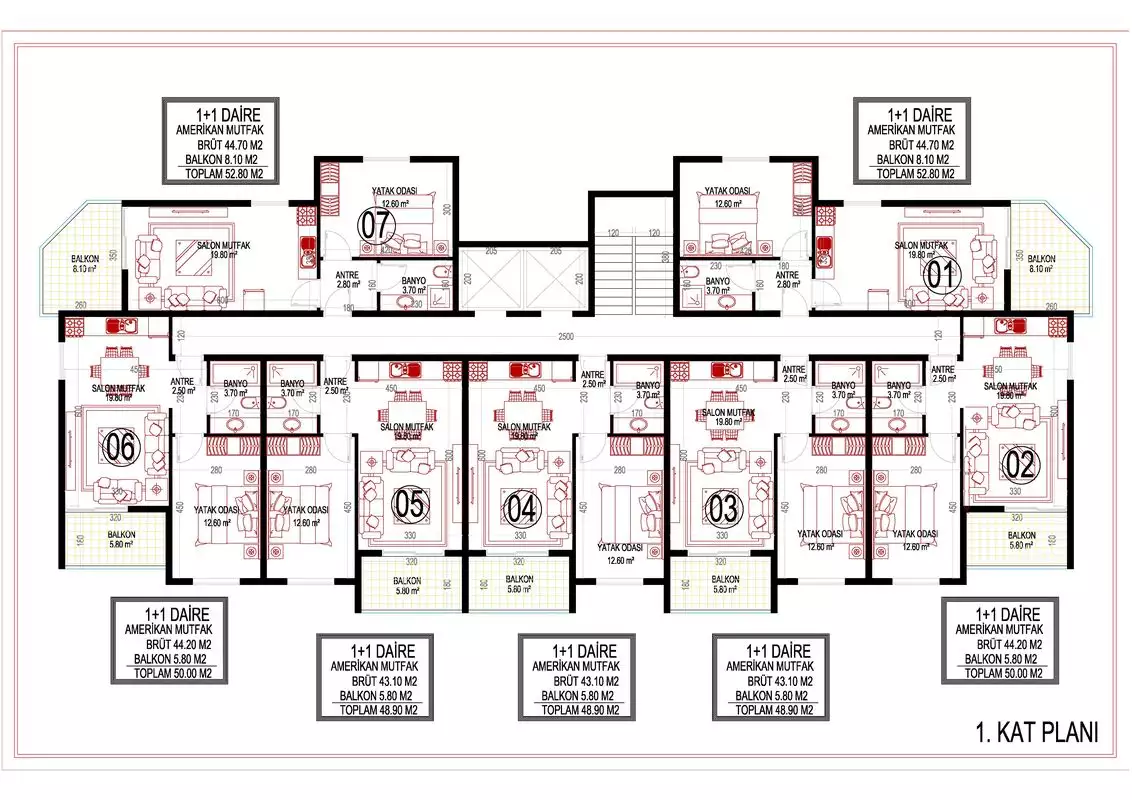 Flat 64m² in Turkey, Mahmutlar. Priced at 240000€ rent photo-16