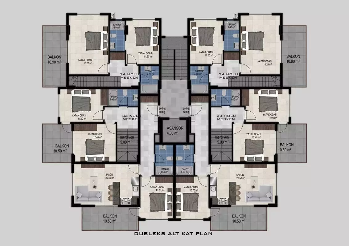 Flat 48m² in Turkey, Alania. Priced at 200000€ rent photo-22