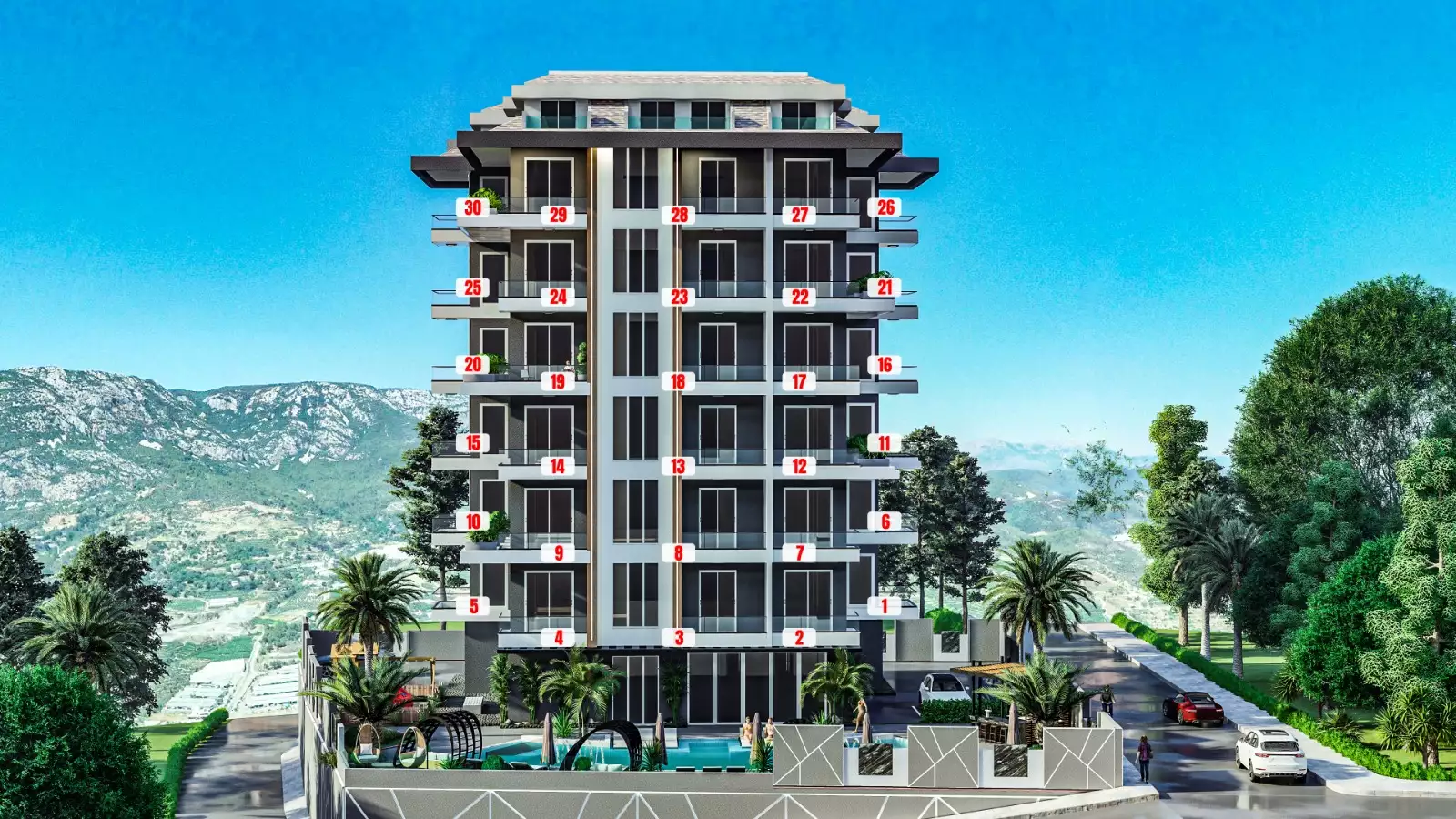 Flat 49m² in Turkey, Mahmutlar. Priced at 77000€ rent photo-8