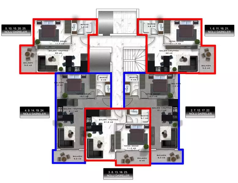 Flat 49m² in Turkey, Mahmutlar. Priced at 77000€ rent photo-47