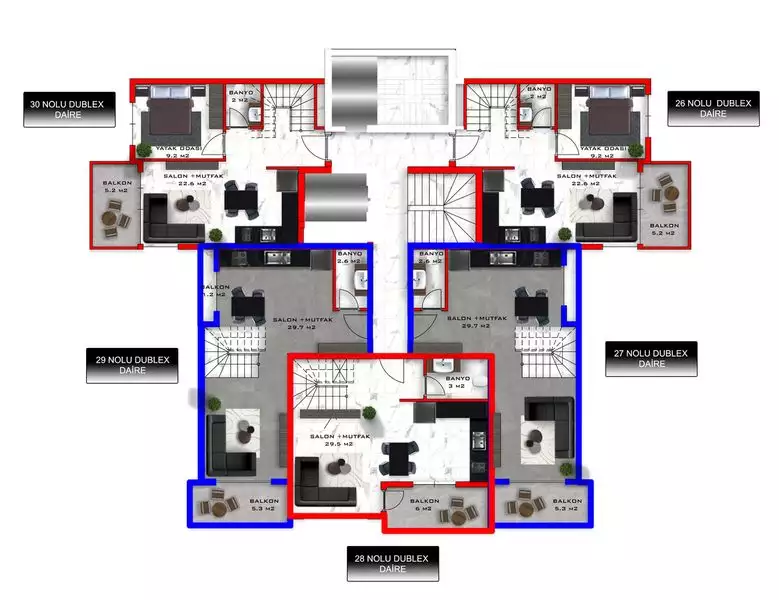 Flat 49m² in Turkey, Mahmutlar. Priced at 77000€ rent photo-49