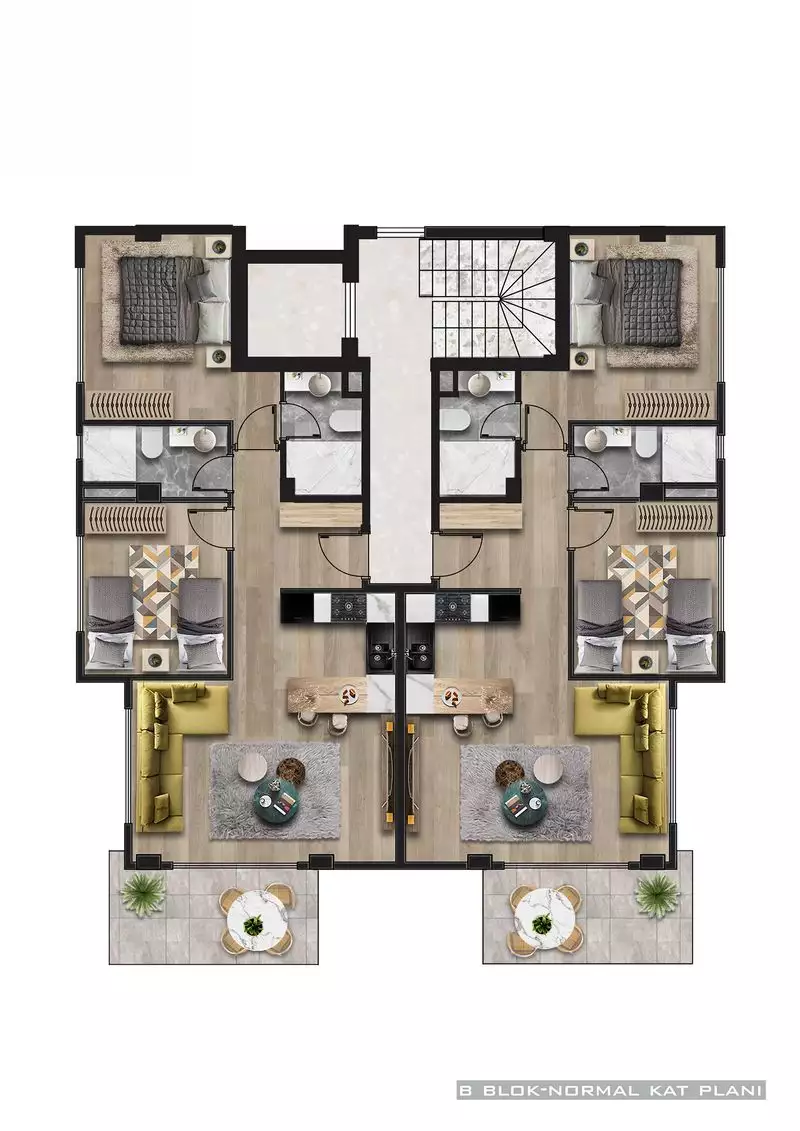 Flat 65m² in Turkey, Kargicak. Priced at 252000€ rent photo-20