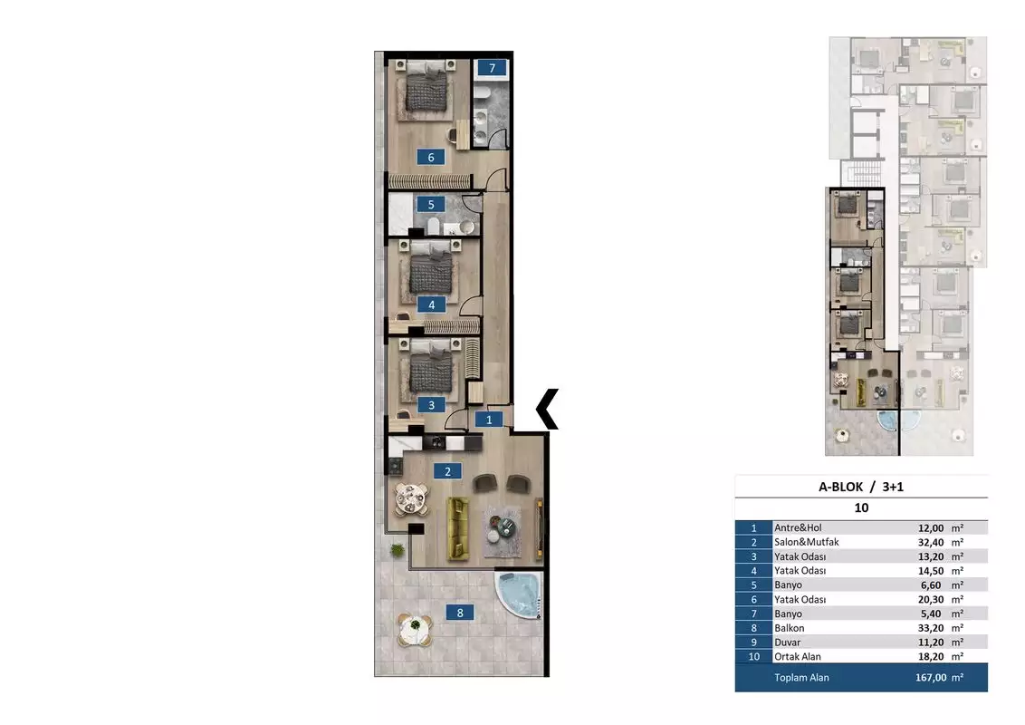 Flat 65m² in Turkey, Kargicak. Priced at 252000€ rent photo-34