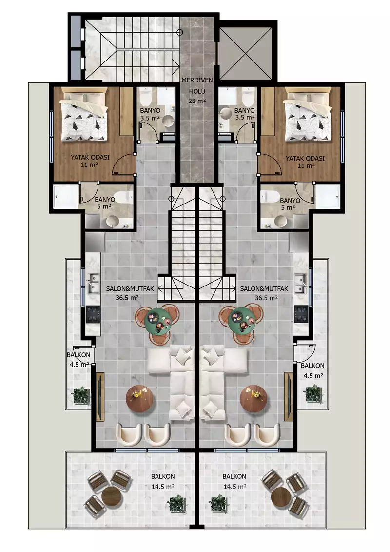Flat 55m² in Turkey, Kargicak. Priced at 295000€ rent photo-12
