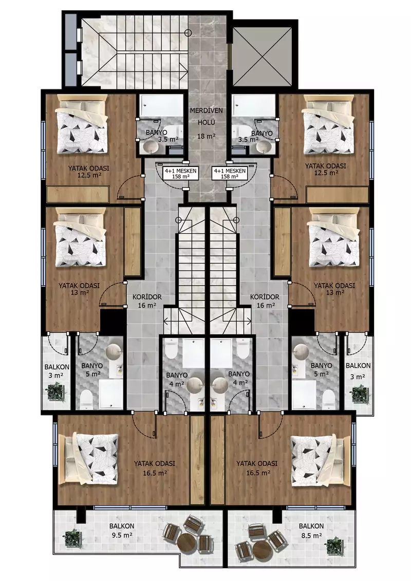 Flat 55m² in Turkey, Kargicak. Priced at 295000€ rent photo-13