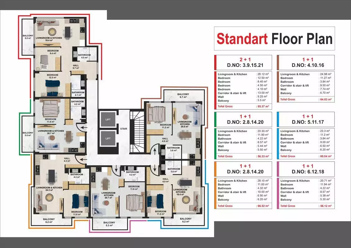 Flat 67m² in Turkey, Kargicak. Priced at 165000€ rent photo-20